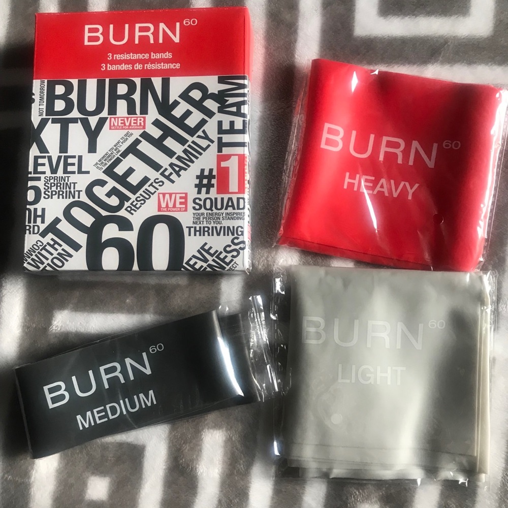 Burn 60 Resistant Work out bands